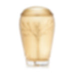 Golden Tree of Life cremation urn, handcrafted from Bohemian lead free crystal, adorned with Swarovski elements