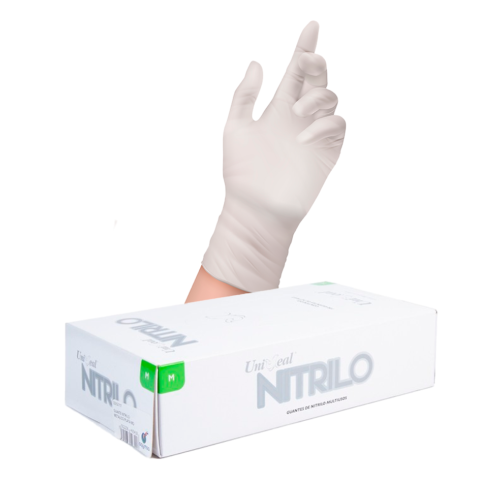 Miniatura: Guantes Desechables de Nitrilo Colores Uniseal Caja con 100 Piezas