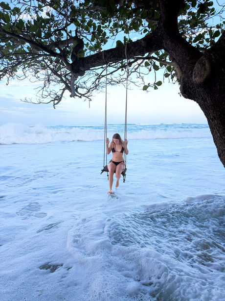 Beach at AirBnB in Rincón, Puerto Rico