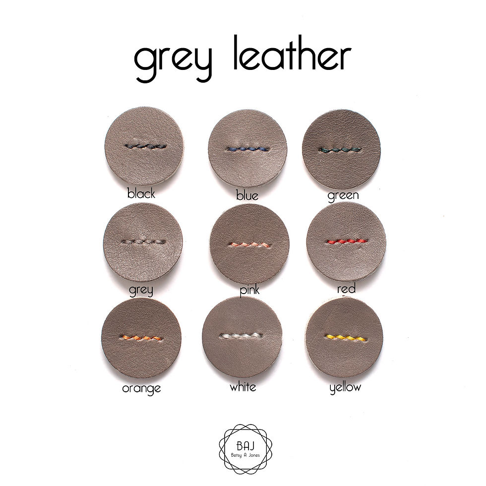 grey leather samples