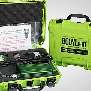 The Bodylight explosion proof rechargeable personal light.

Click to go to product page.