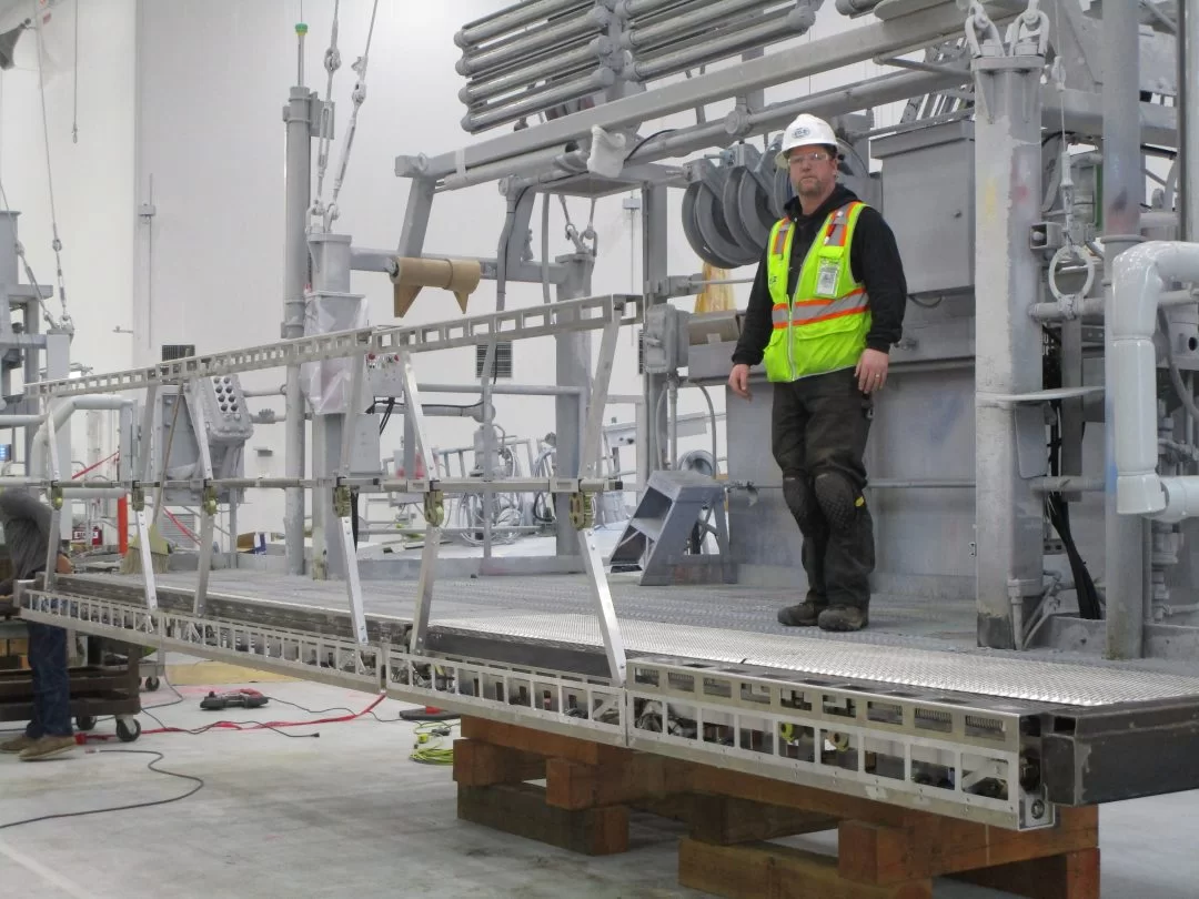 Xrail safety system raise and lower with precise level