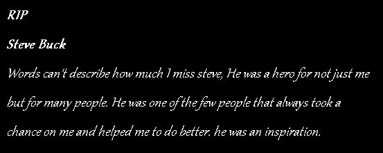 Rip Steve Buck