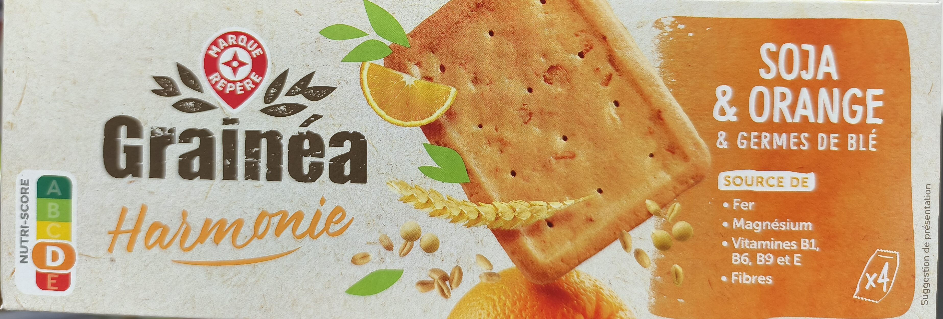Biscuits aux germes de blé et soja orange – 200 g