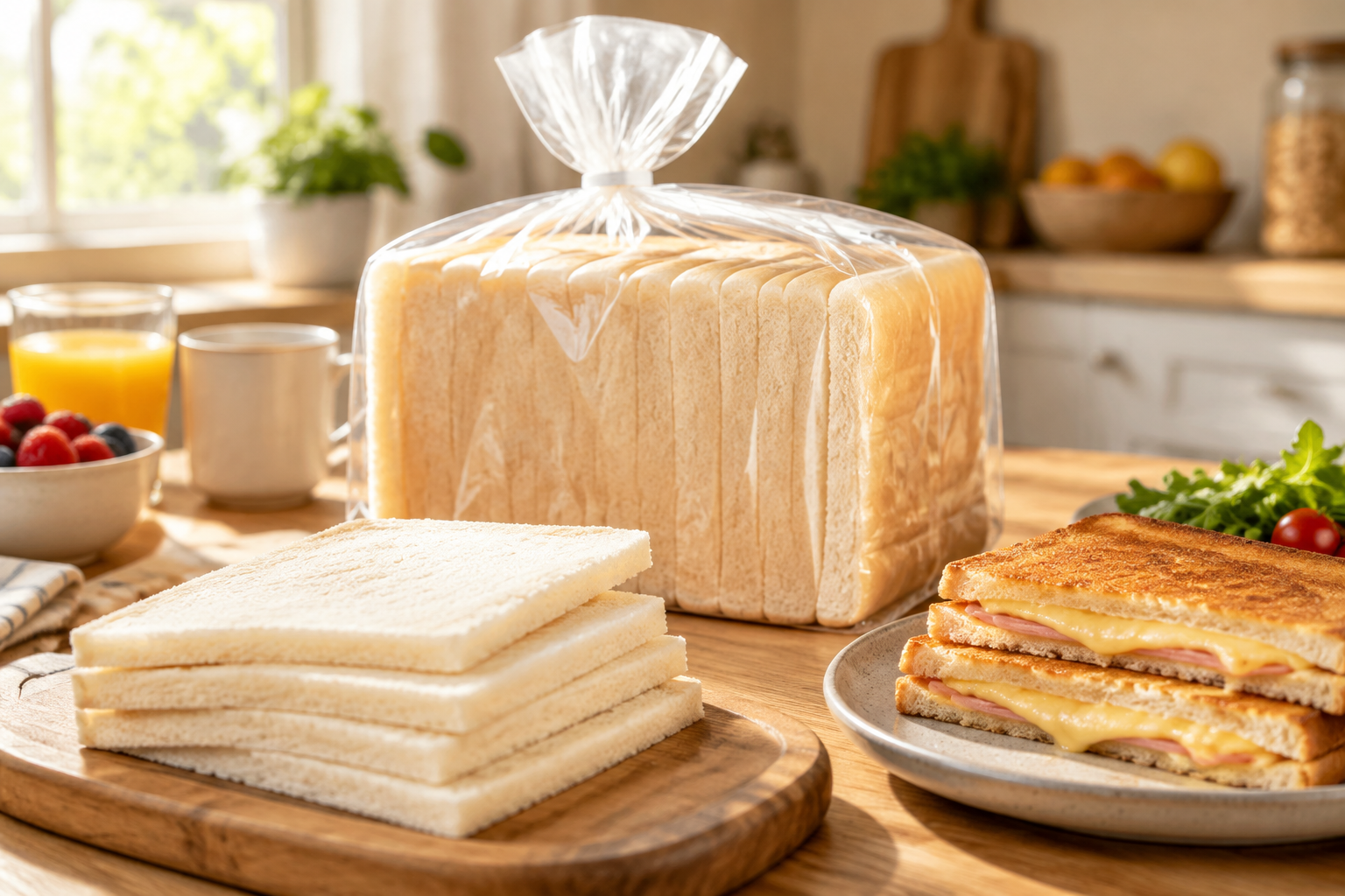 Pain de mie 100% mie longue conservation nature sans croûte - 325 g