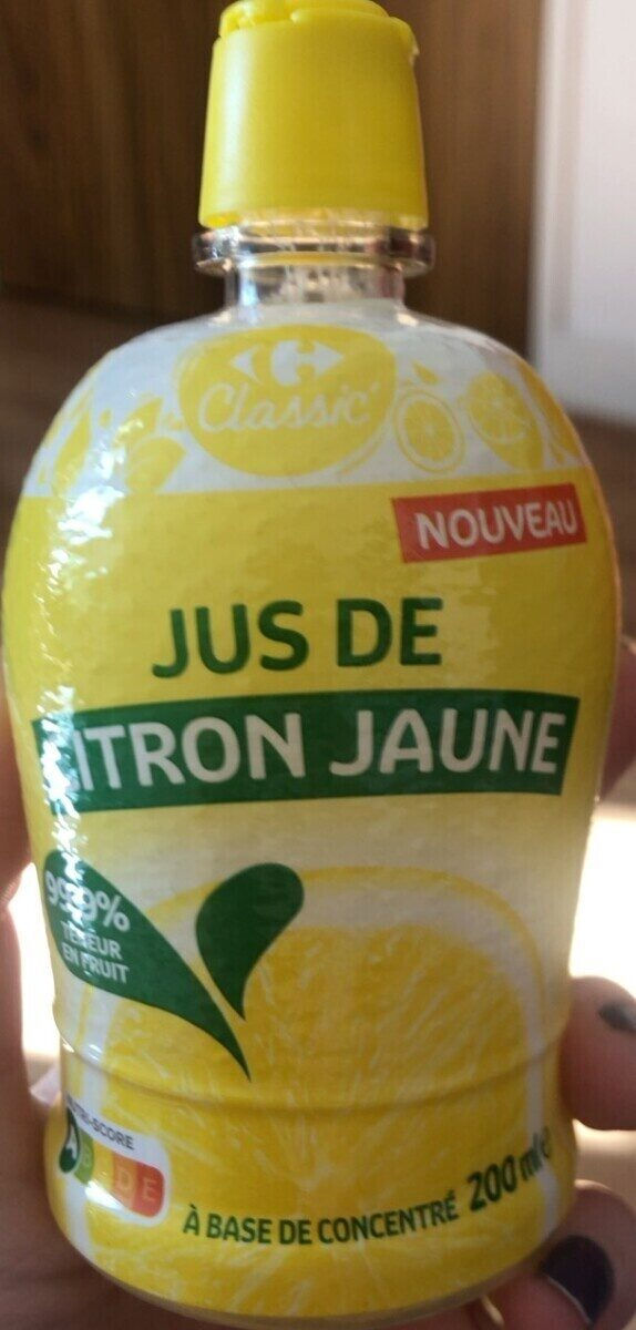 Jus de citron jaune – 200 ml