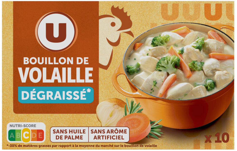Bouillon de volaille dégraissé 10 cubes - 100g – 100 g