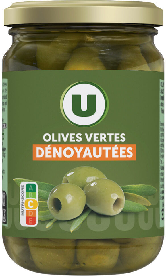 Olives vertes dénoyautées bocal de 37cl - 160g – 160 g