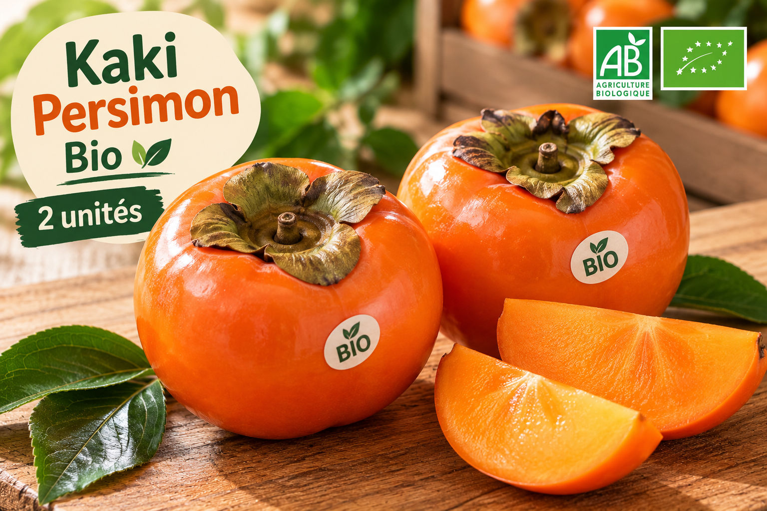 Kaki Persimon Bio - 2 unités