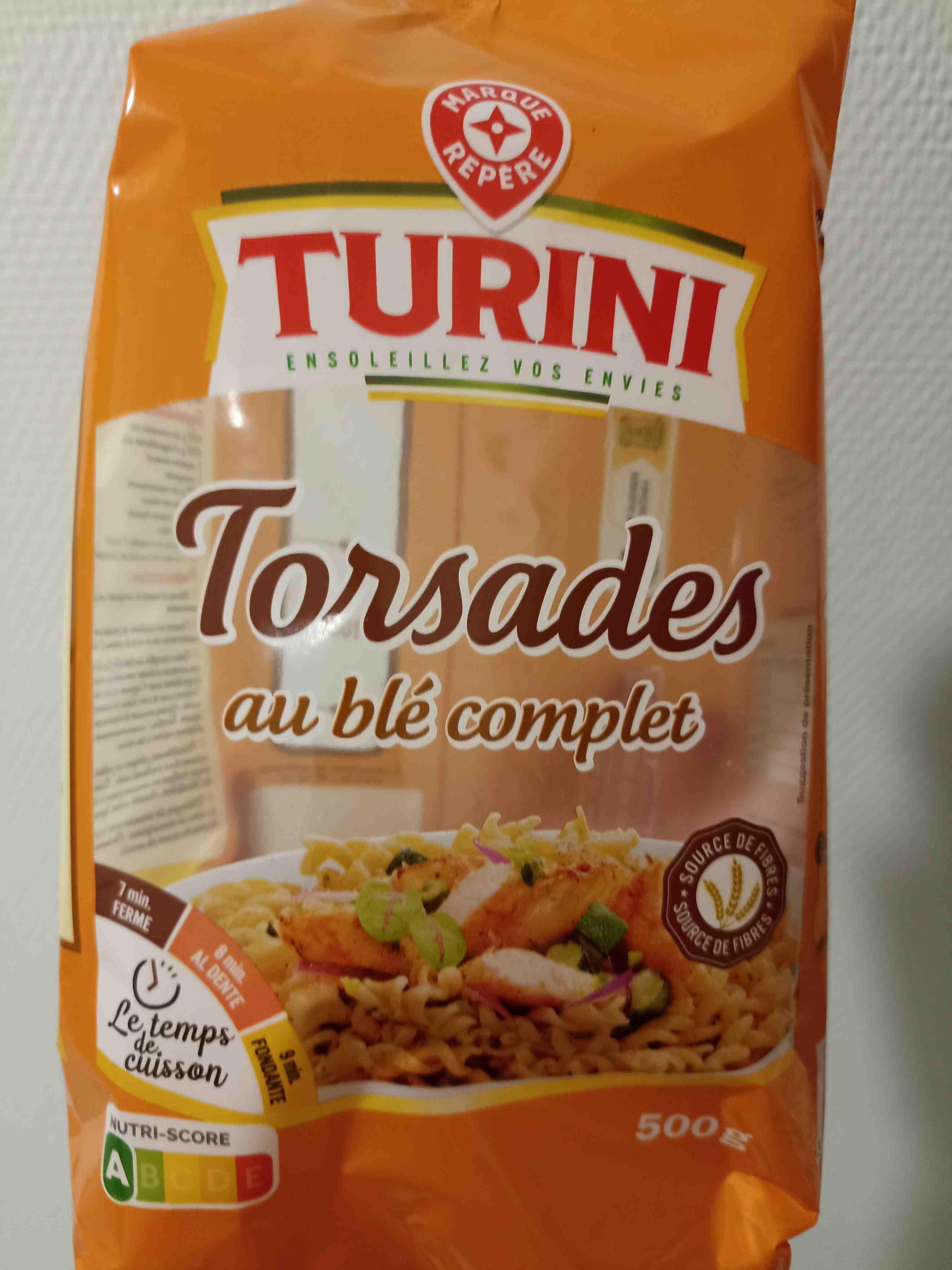 Torsades au blé complet – 500 g