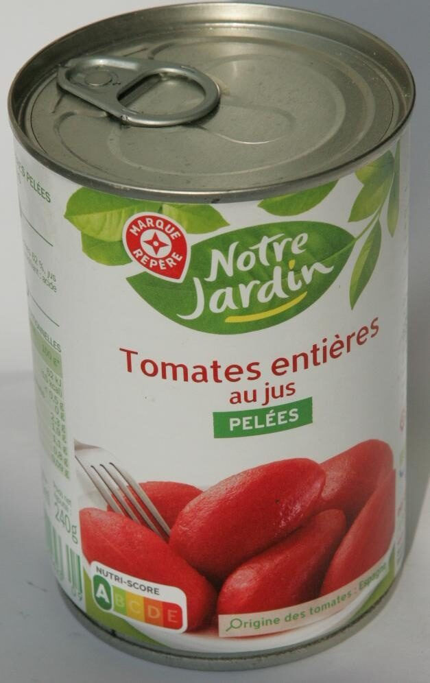 Tomates entières pelées au jus