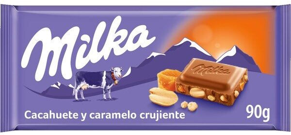 Chocolate con cacahuete y caramelo crujiente