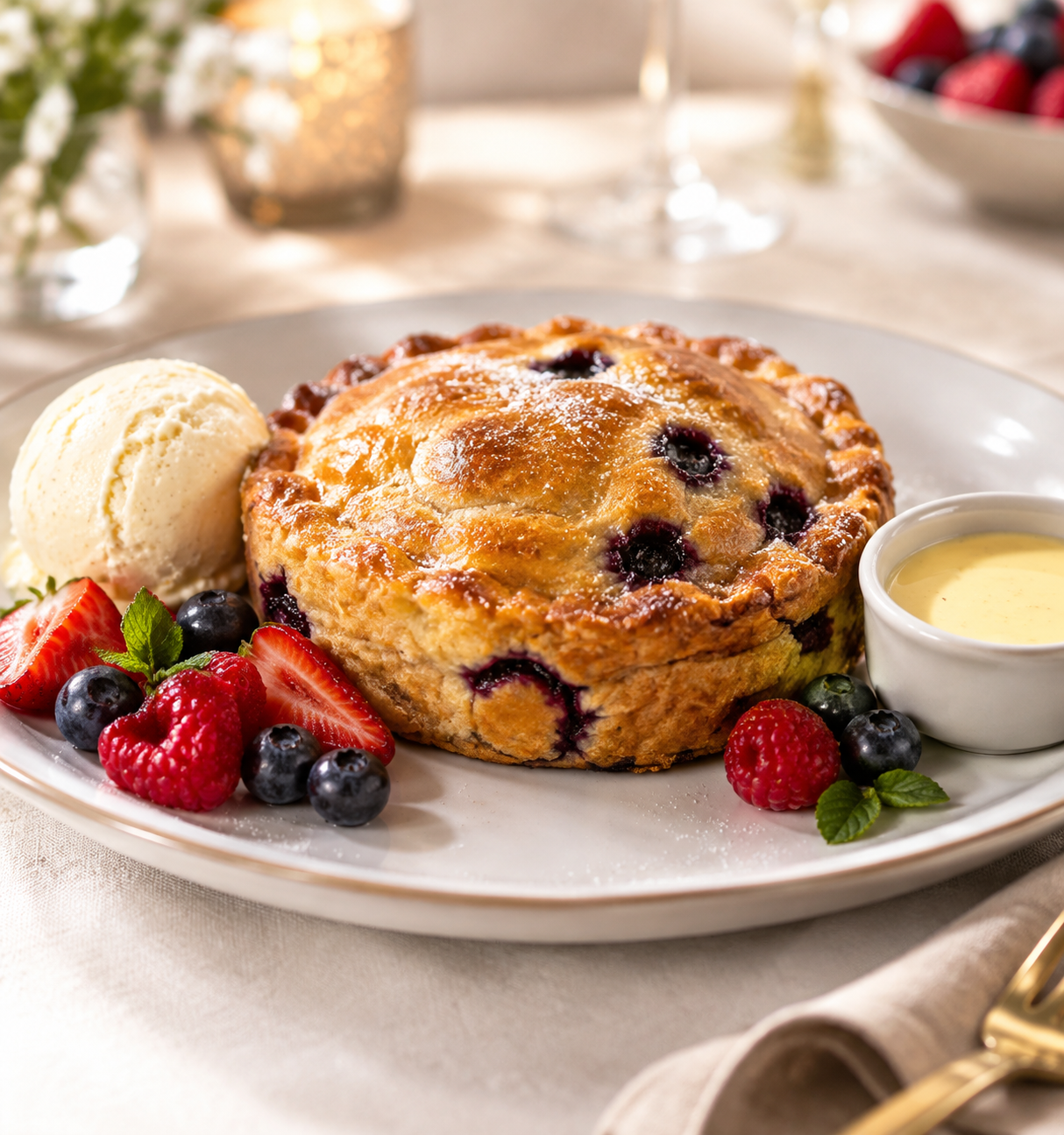 Tourte des Pyrénées aux myrtilles - 350 g