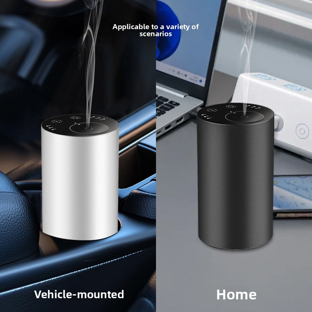 Automatic waterless essential oil diffuser for car and home use