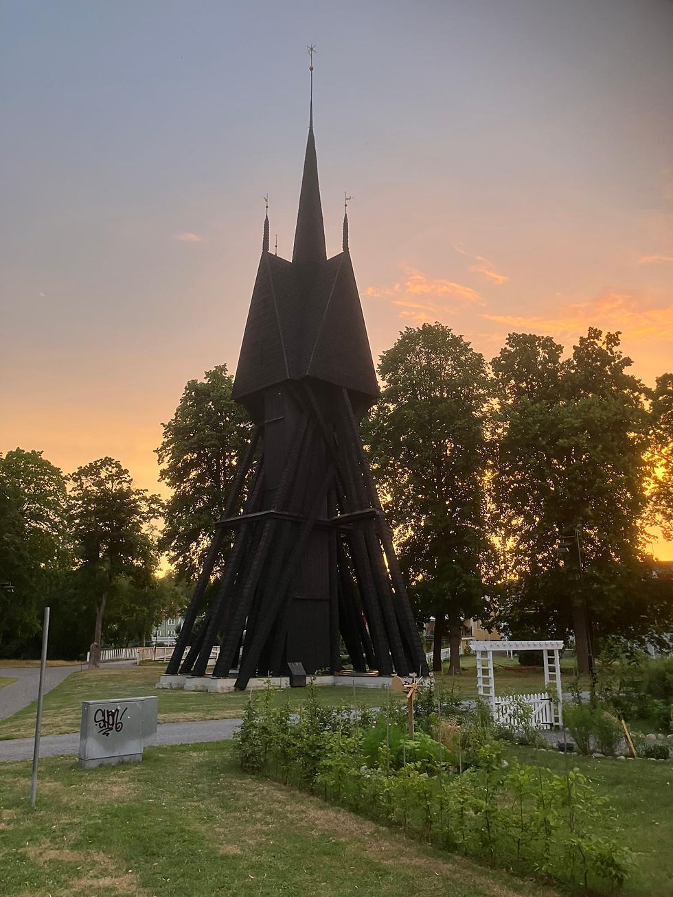 Bell tower at the church