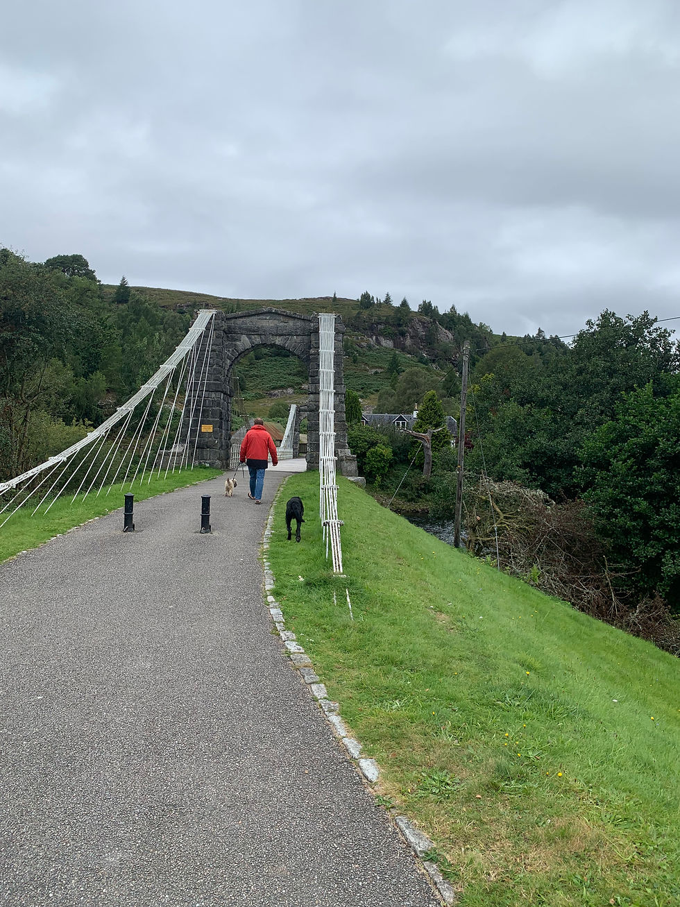 Double cantilever bridge to nowhere
