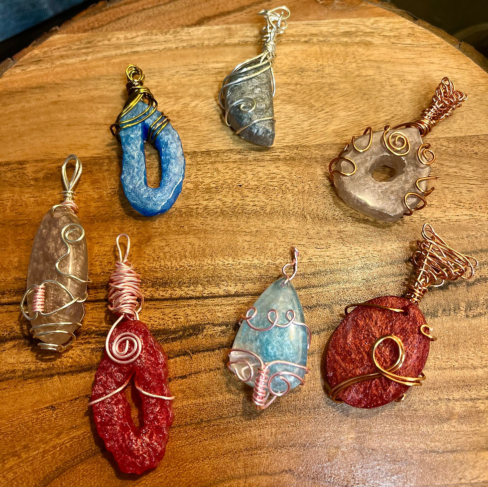 Wire Wrapping Resin Jewelry