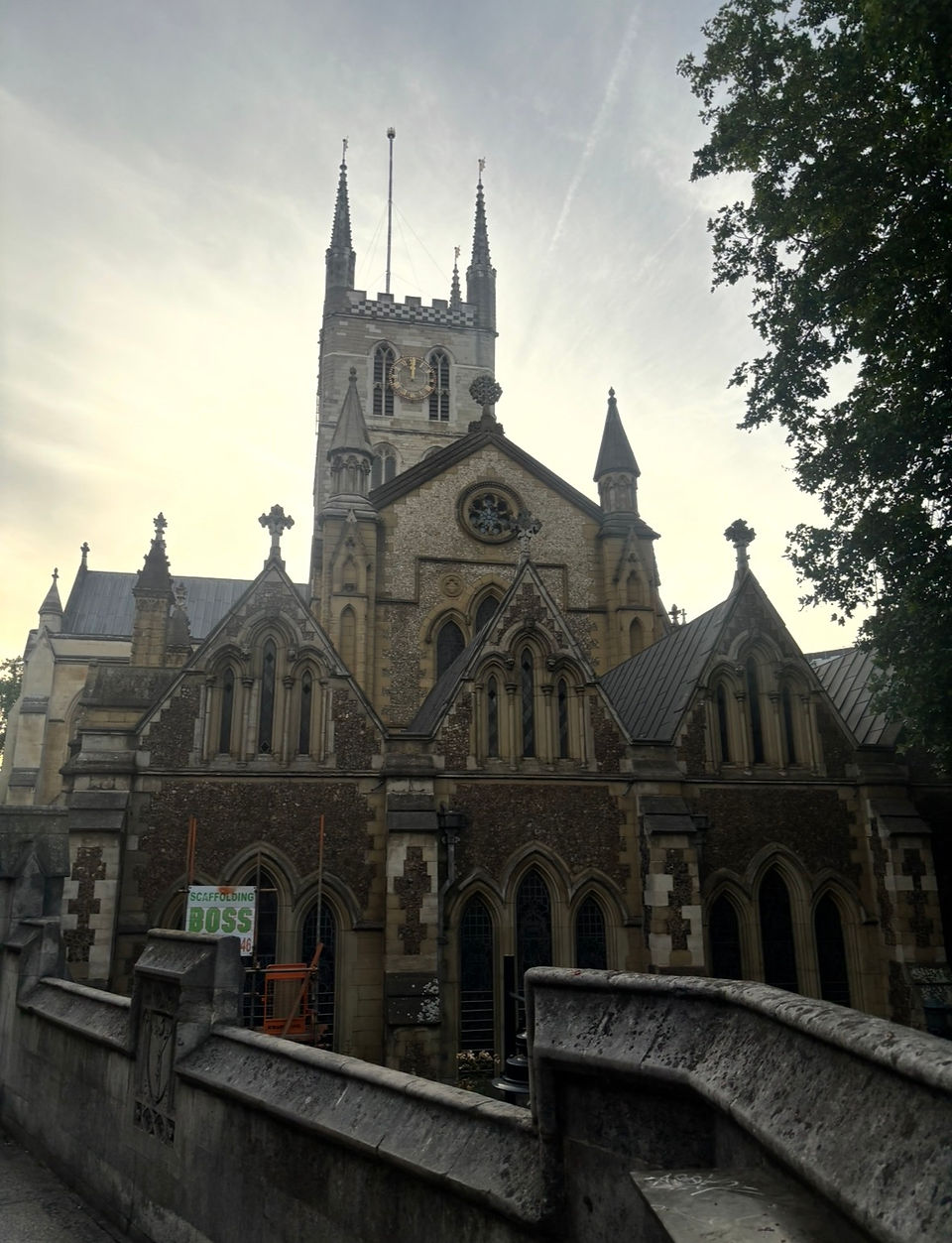 south west cathedral on our way to get proper British food