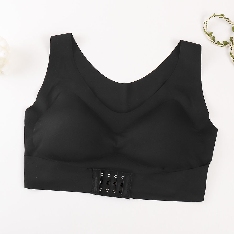 Thumbnail: Fixed Cup Sports Bra with Antibacterial Fabric