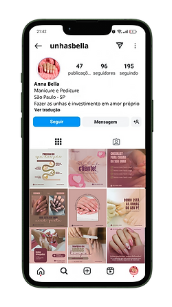 perfil instagram manicure depois
