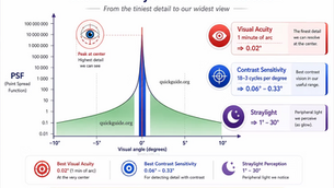 Retinal visual angle and visual acuity