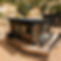 A small modern cabin with wrap around porch at East Zion Resort in Orderville, UT.