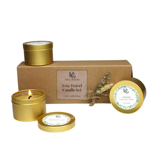 Quickdraw Scented Candle Gift Set – 3 Tin Candles, 3oz Each, Choose Your Scents