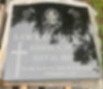 Thumbnail: Large Black Etched Single or Companion Memorial Die & Base