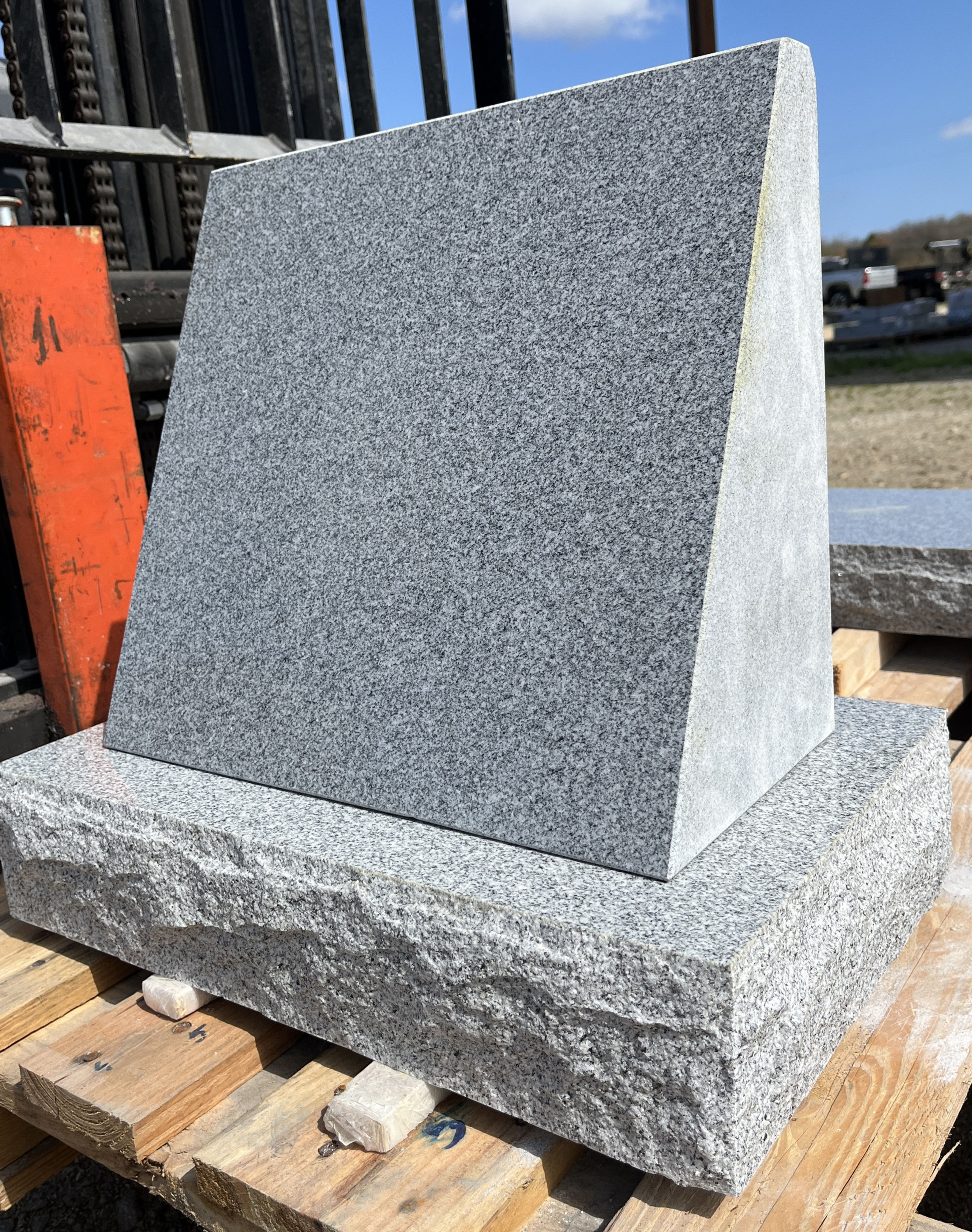 Granite Slant Memorial 16"x7"x14" w/ Base (4 options)