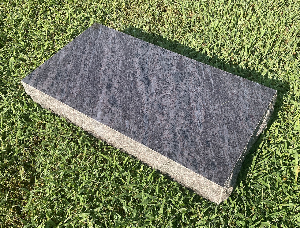 Thumbnail: Granite Memorial Bahama Blue (2'x1'x4") w/ Design
