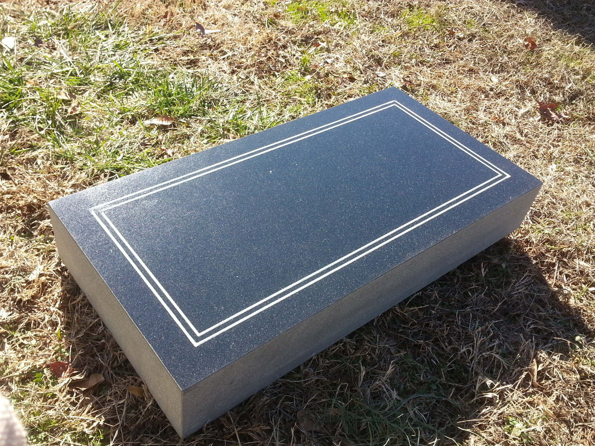 Granite Memorial (2'x1'x4") Color upstatestone