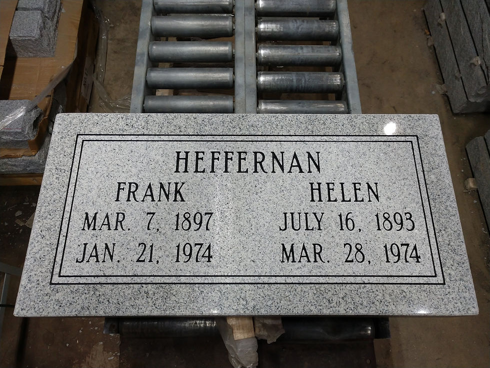 Thumbnail: Granite Memorial (24"x12"x4") Companion Flat Marker