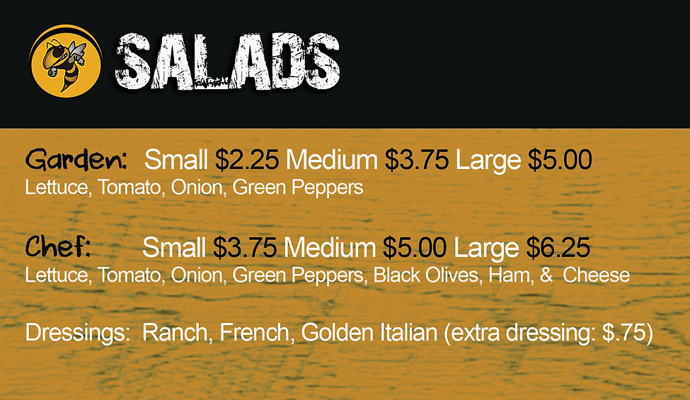 The Hornets Nest Pizza - Our Salads