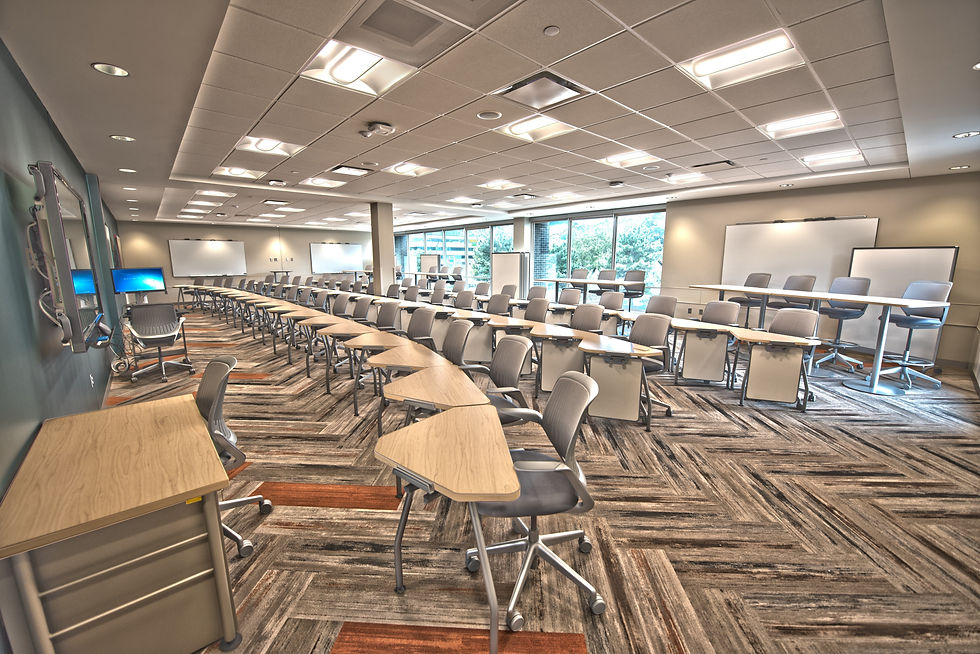 classroom for presentations