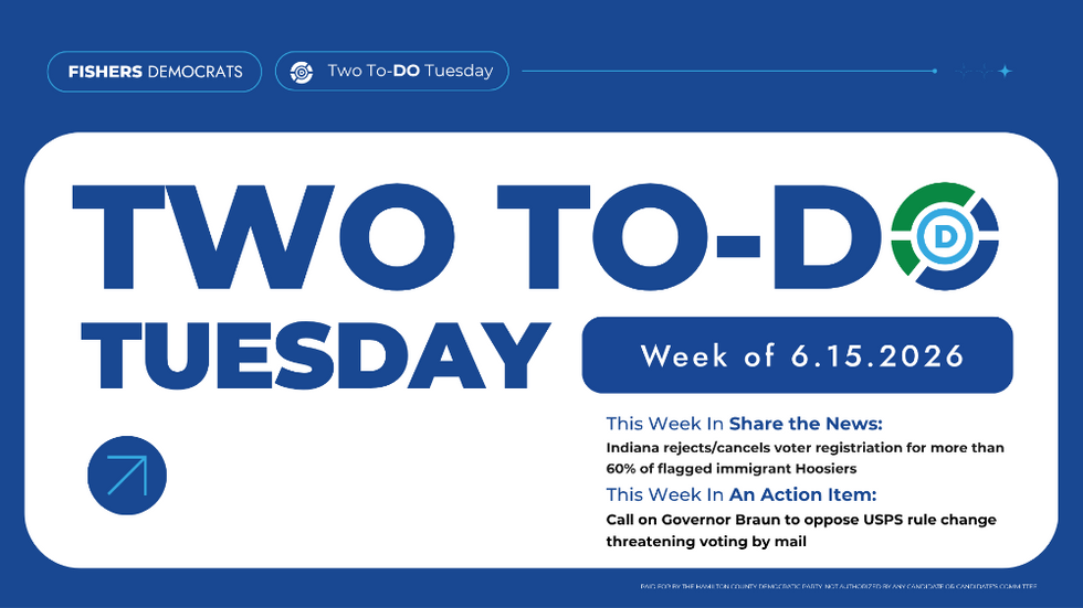 Two To-Do Tuesday: Voter Registration and Mail-in Ballots