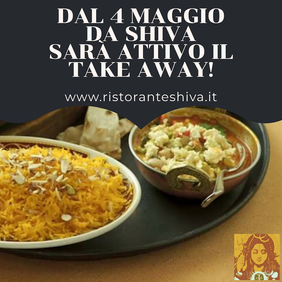 ShivaTakeAway dal 4 maggio