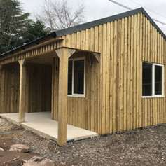 Garage, Office & Dog grooming facility