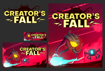 A monster fighting with a robot