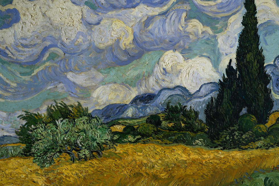 Cypresses by Vincent Van Gogh