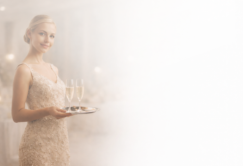 Luna Aura hostesses in VIP event