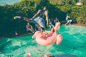Festa na piscina