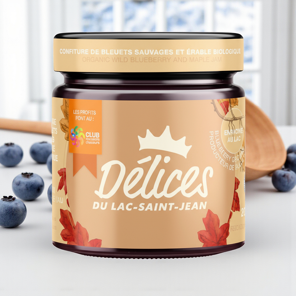 Confiture de bleuets et érable du Lac-Saint-Jean