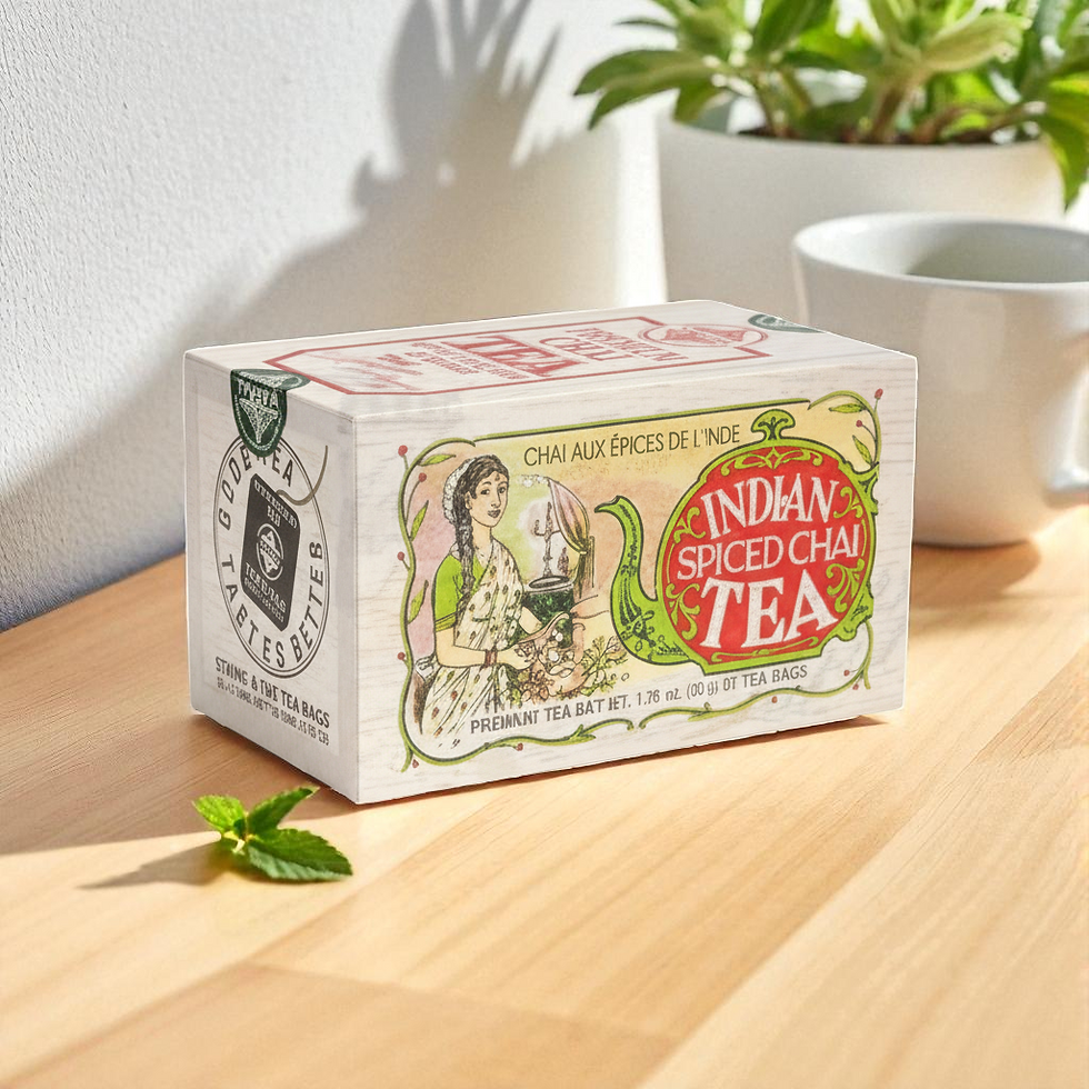 Boîte Chai aux épices de l'Inde