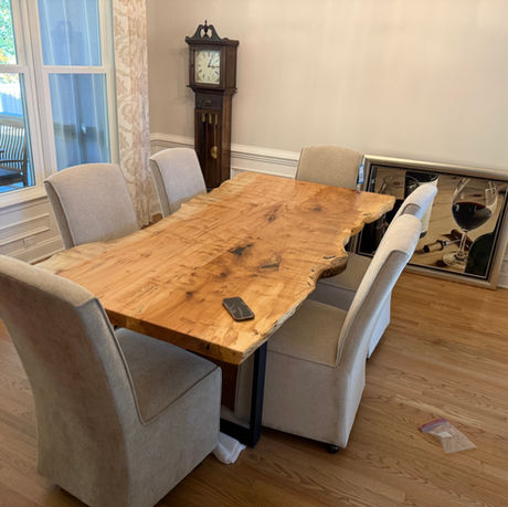 Live Edge Maple Dining Table