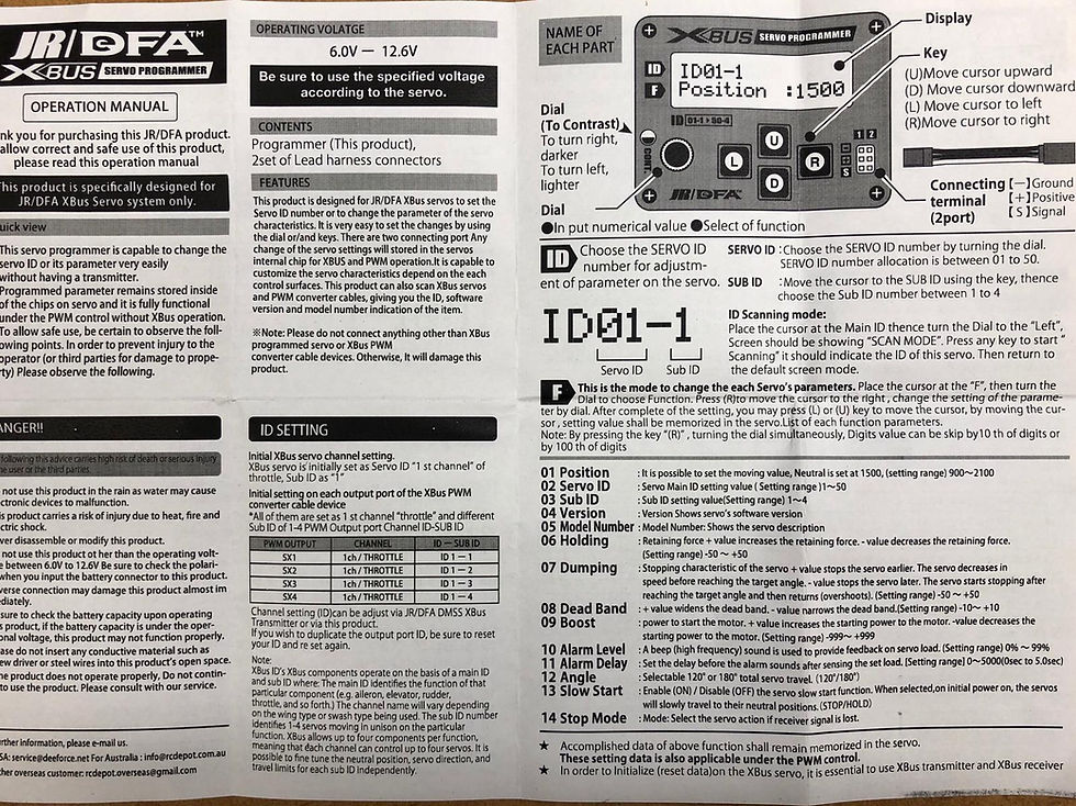 Thumbnail: JR XBus Servo Programer
