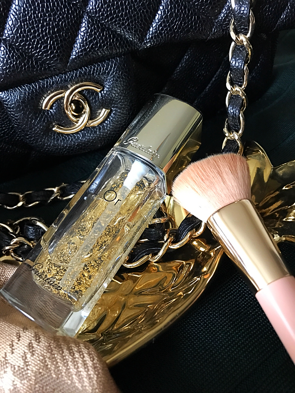 makeup brush and primer