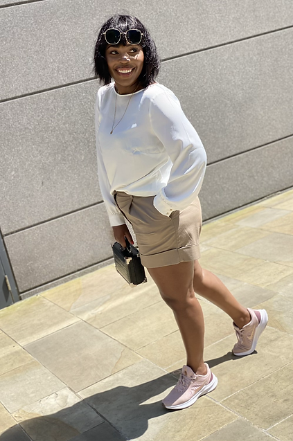 Women elegantly dressed in shorts