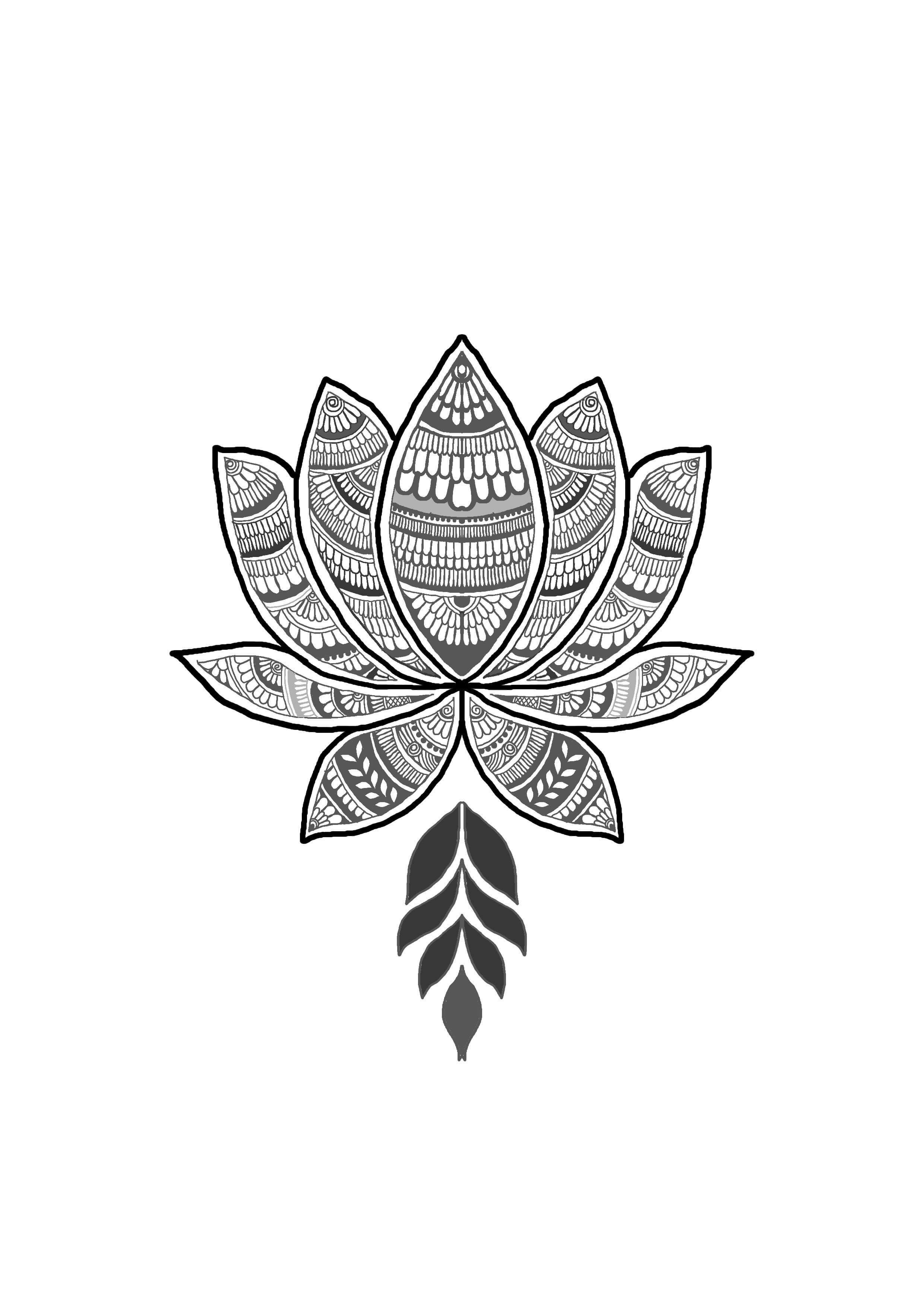 Henna Patterned Lotus