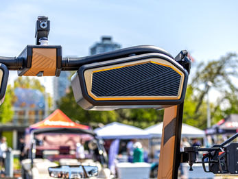 Commercial photography equipment at an outdoor event