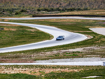 Race car on a winding track